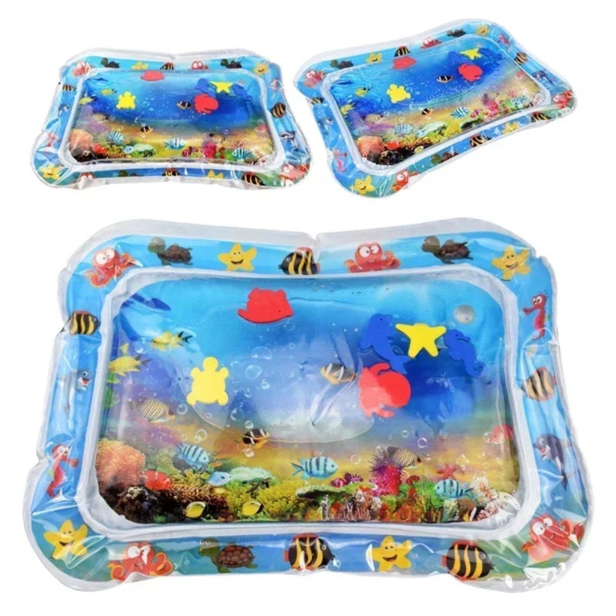 Baby Water Play Mat | Inflatable Tummy Time Sensory Pad for Infants & Toddlers