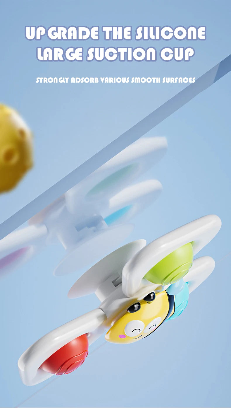 Cartoon Spinning Bath Toy – Insect, Ocean & Sky Themed Water Toys for Kids