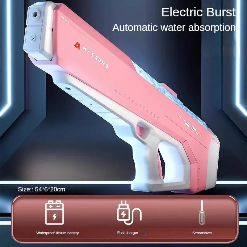 Electric High Pressure Water Gun for Kids – Automatic Summer Outdoor Water Toy