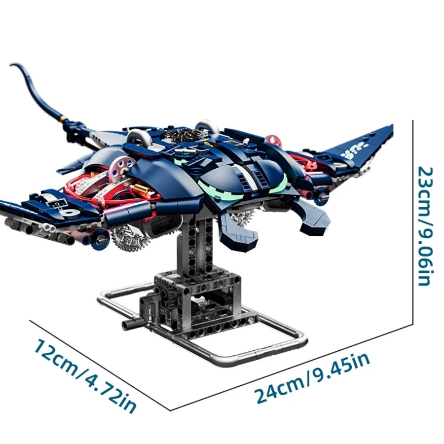 Mechanical Animal Building Set – Shark, Dolphin & Sea Life Building Blocks