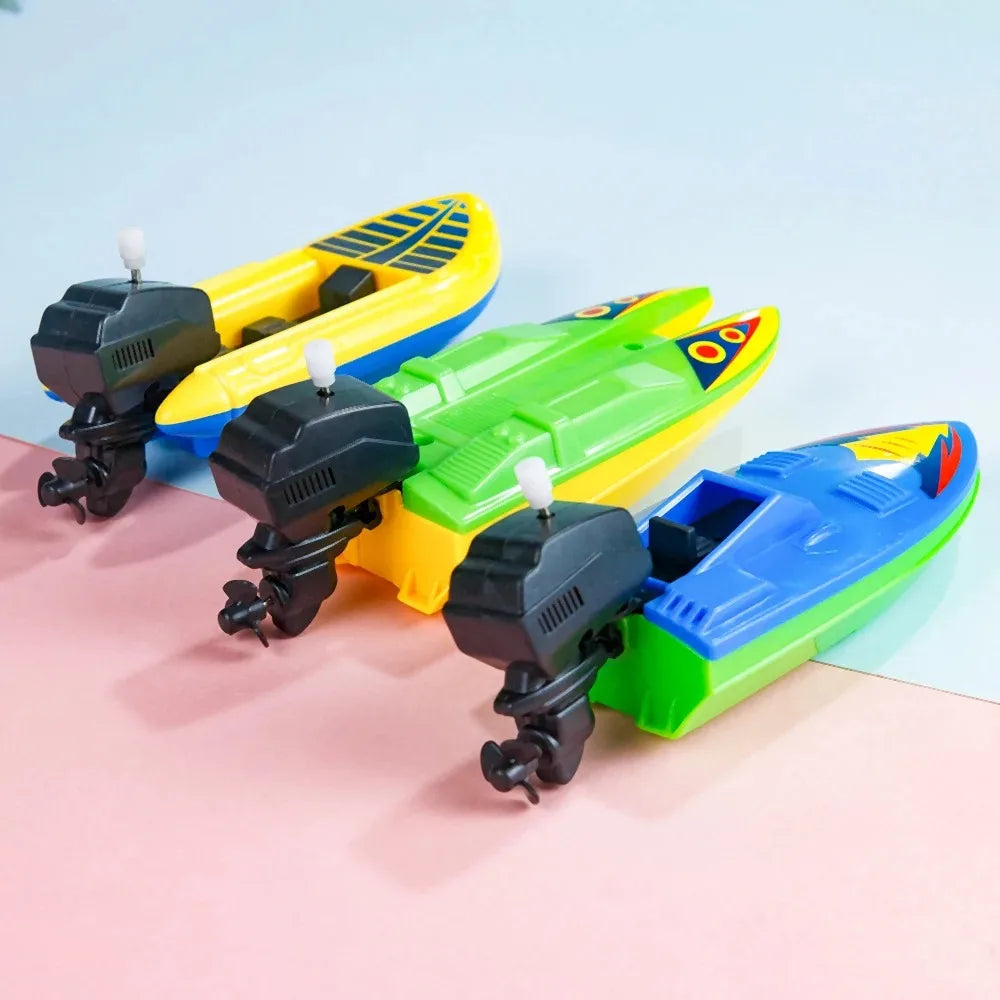 Clockwork Speed Boat Toy – Wind Up Bath & Water Toy for Kids