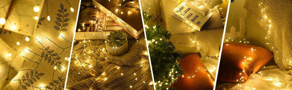 LED Firecracker String Lights – Remote Control Fairy Lights for Christmas, Weddings & Parties