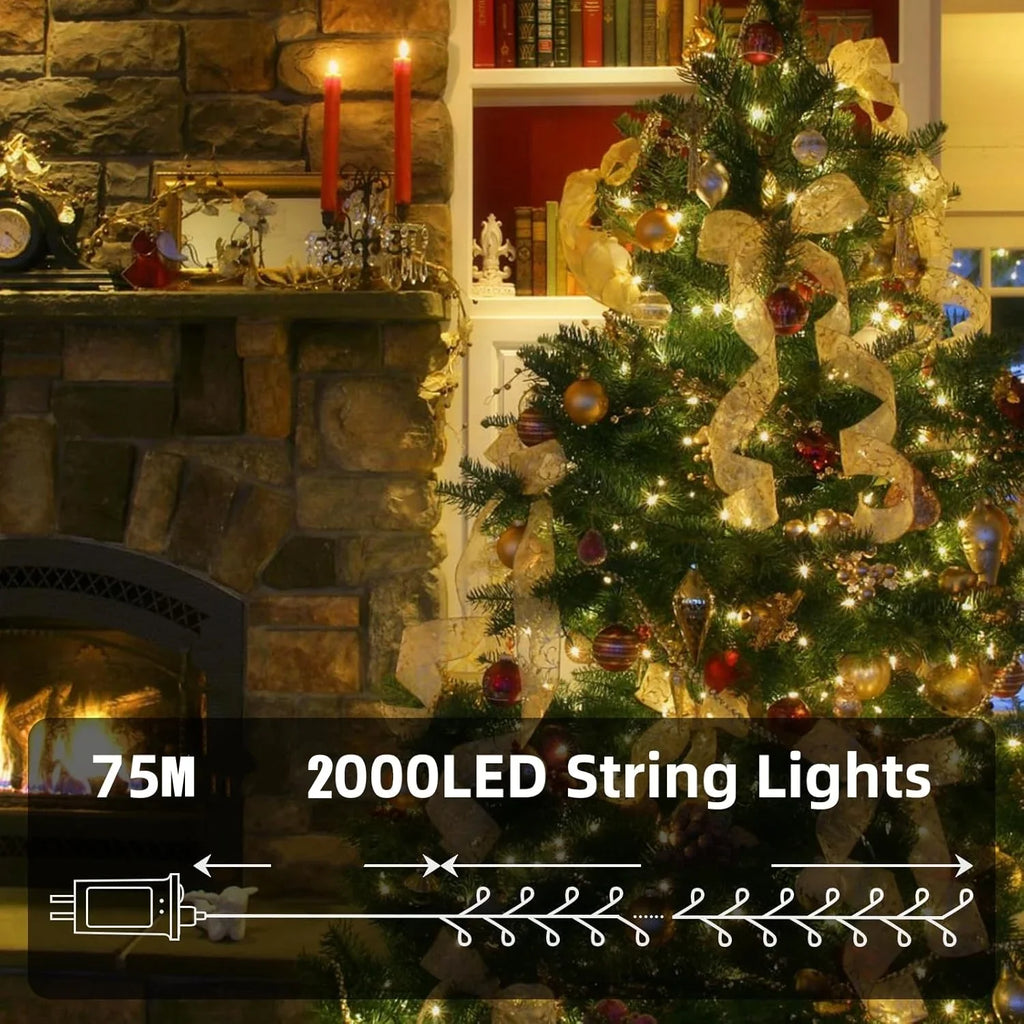 LED Firecracker String Lights – Remote Control Fairy Lights for Christmas, Weddings & Parties