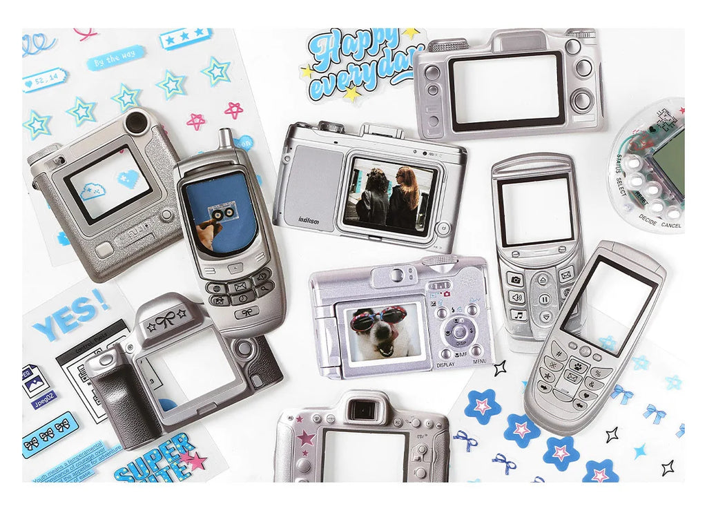 Y2K Retro Paper Stickers Pack – 15pcs
