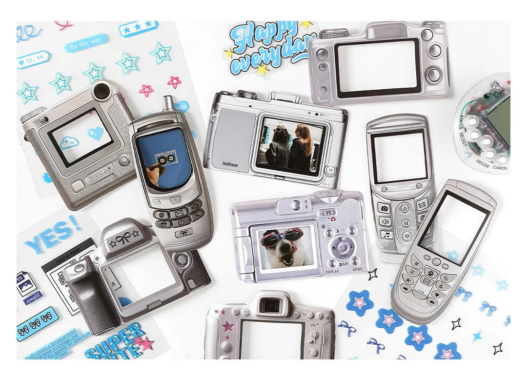 Y2K Retro Paper Stickers Pack – 15pcs