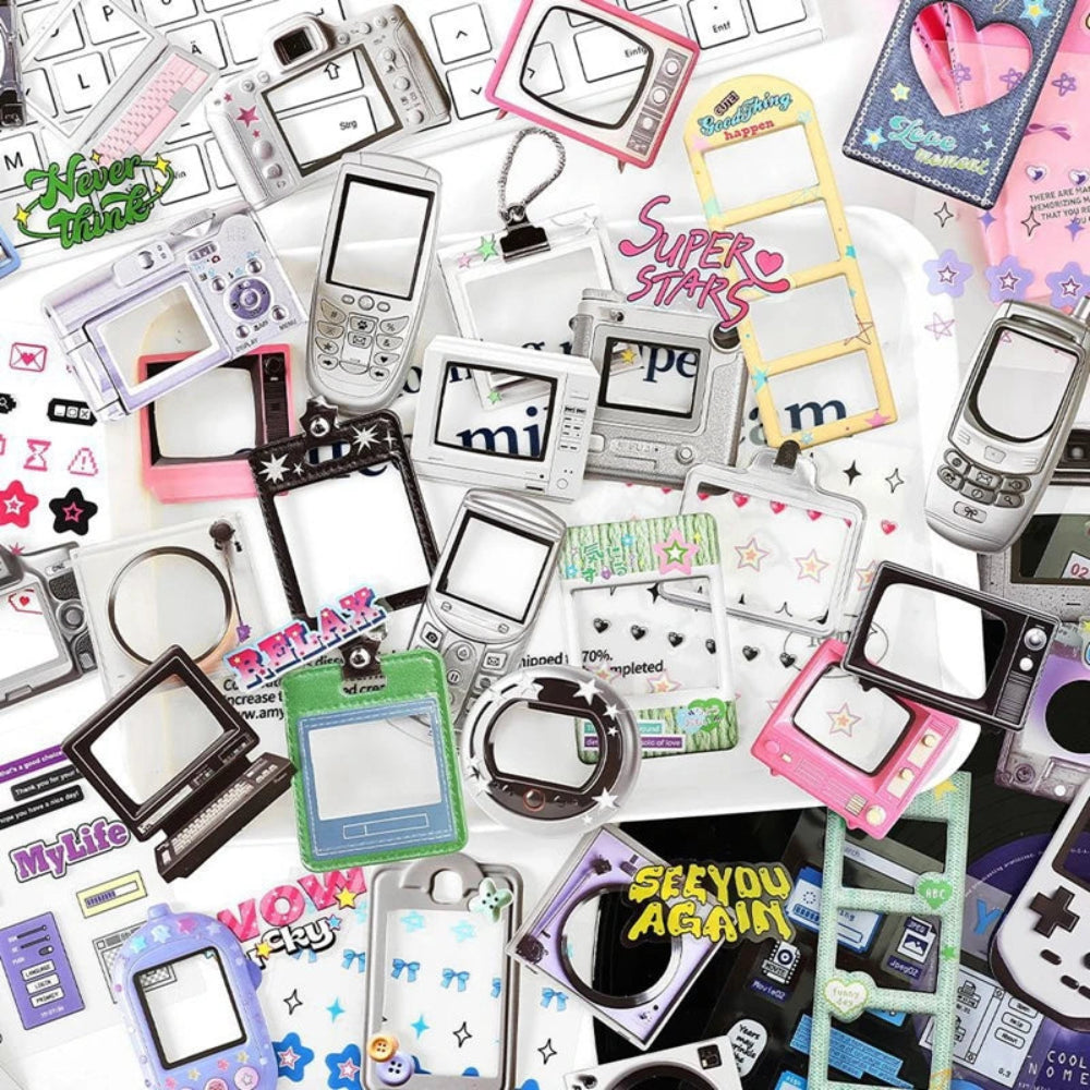 Y2K Retro Paper Stickers Pack – 15pcs