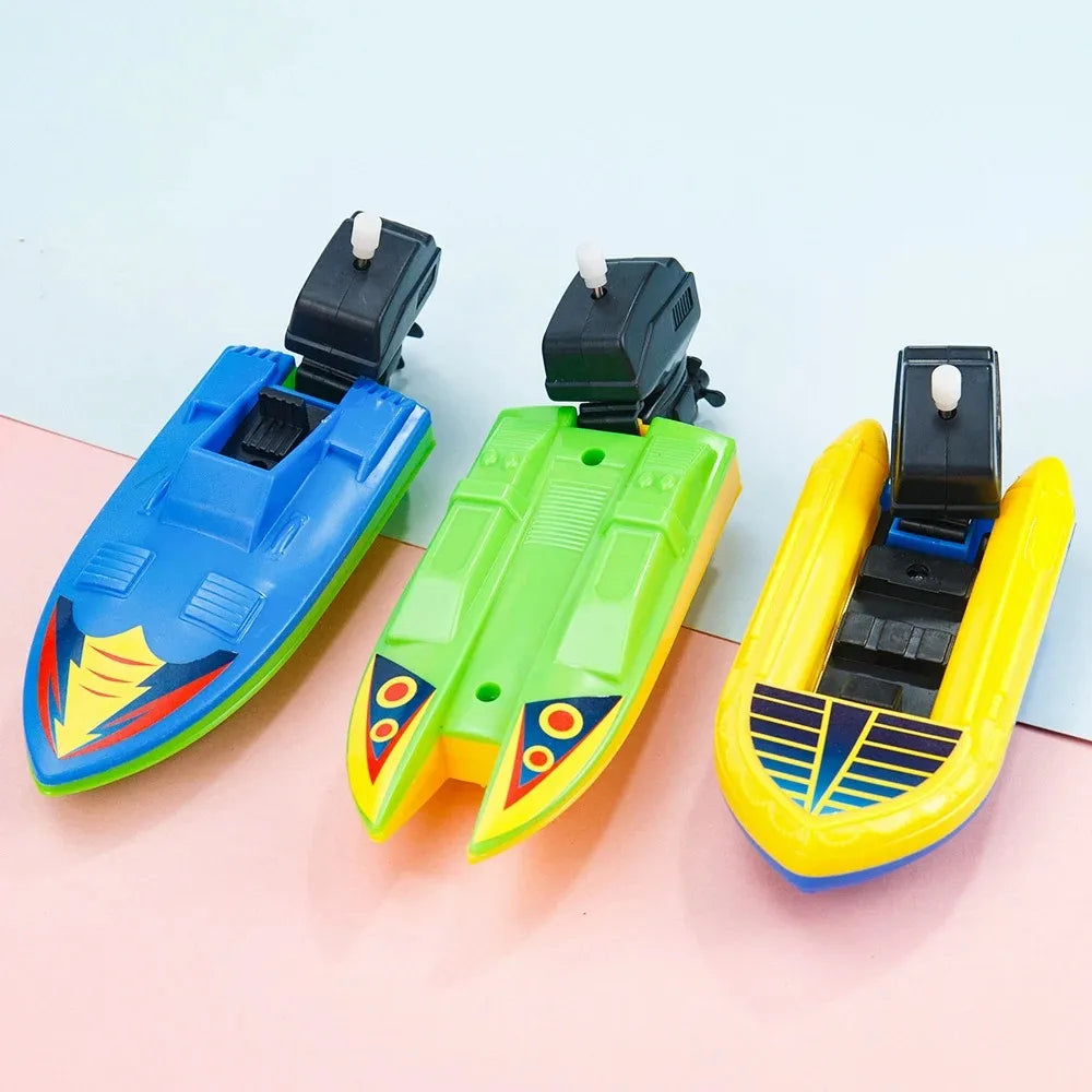 Clockwork Speed Boat Toy – Wind Up Bath & Water Toy for Kids