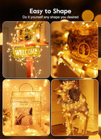 3/6/9M USB Power LED Firecracker String Lights Remote Control Garland Fairy Lights for Wedding Party Garden Christmas Decoration