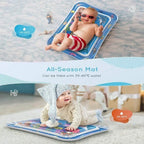 Baby Water Play Mat | Inflatable Tummy Time Sensory Pad for Infants & Toddlers