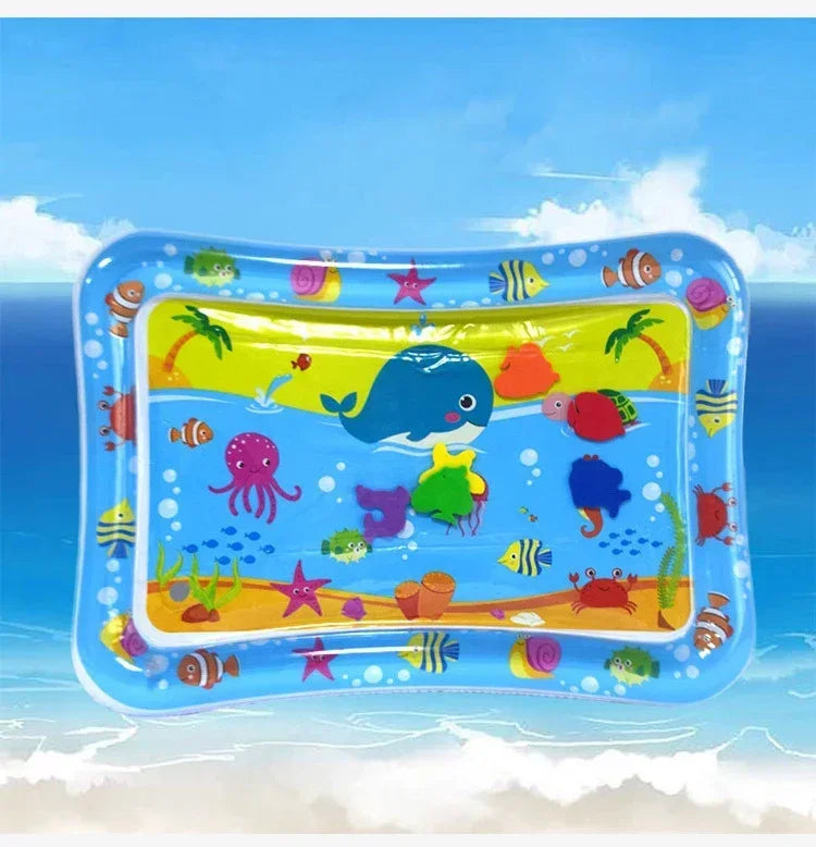 Baby Water Play Mat | Inflatable Tummy Time Sensory Pad for Infants & Toddlers