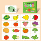 Montessori Flash Cards for Kids – Educational Learning Puzzle Cards for Babies & Toddlers