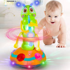 Electric Caterpillar Saxophone Toy – Dancing LED Light Music Toy for Kids