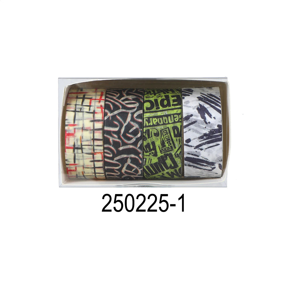 Animal Pattern Washi Tape Set – 5 Rolls