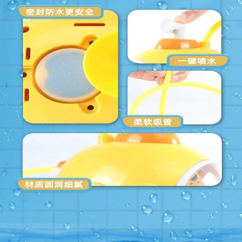 Electric Baby Bath Toy – Submarine Shower Sprinkler for Infants & Toddlers