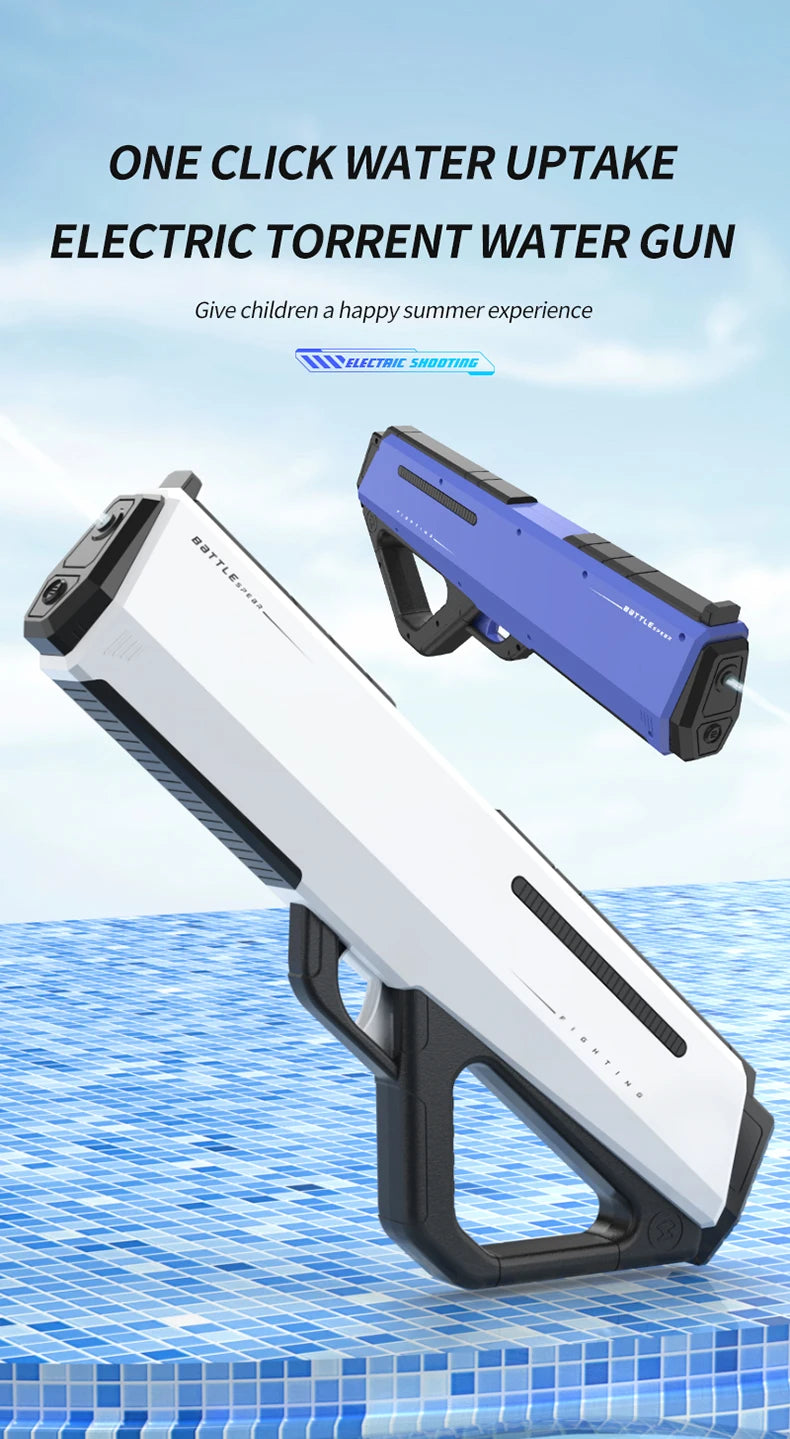 Electric High Pressure Water Gun for Kids – Automatic Summer Outdoor Water Toy
