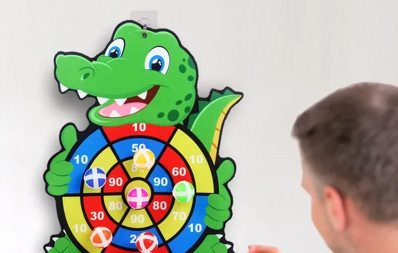 Educational Games Dart Board Kids Toy Stickey Ball Dart Indoor Sports Child Montessori Games for Children Gifts baby toys