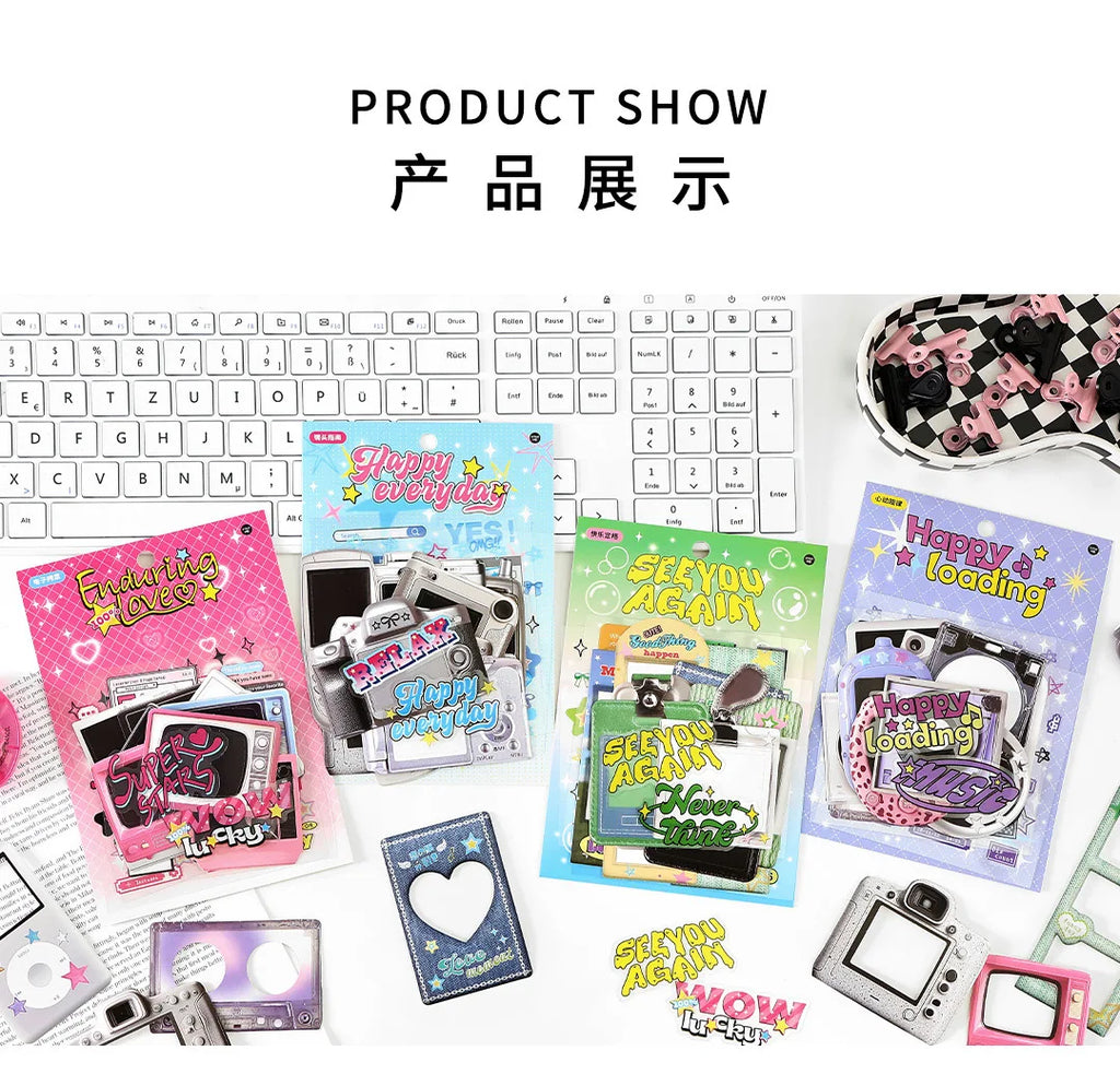 Y2K Retro Paper Stickers Pack – 15pcs