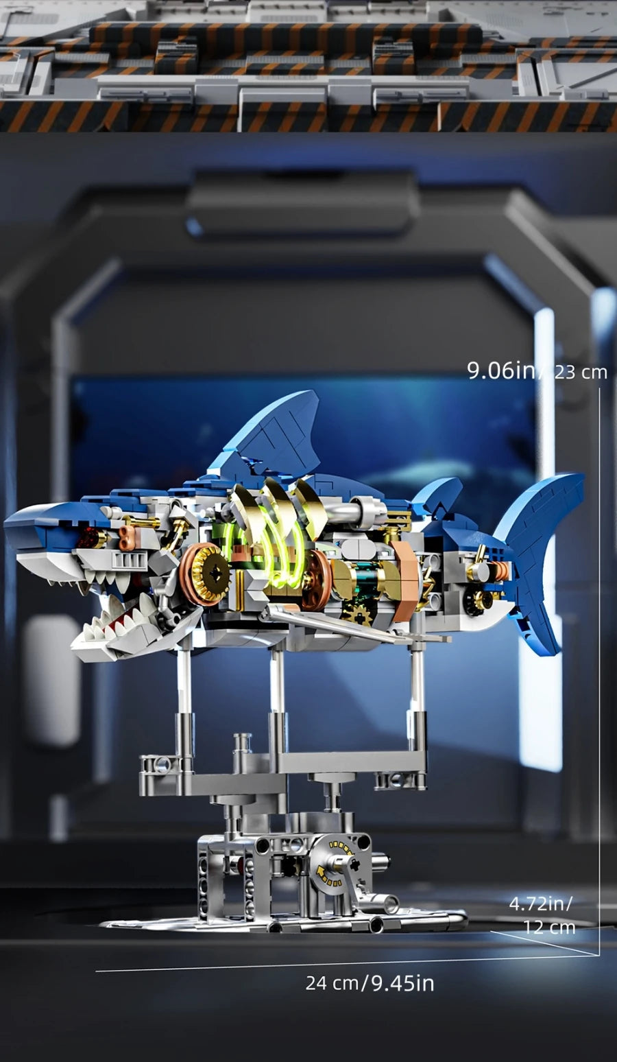 Mechanical Animal Building Set – Shark, Dolphin & Sea Life Building Blocks