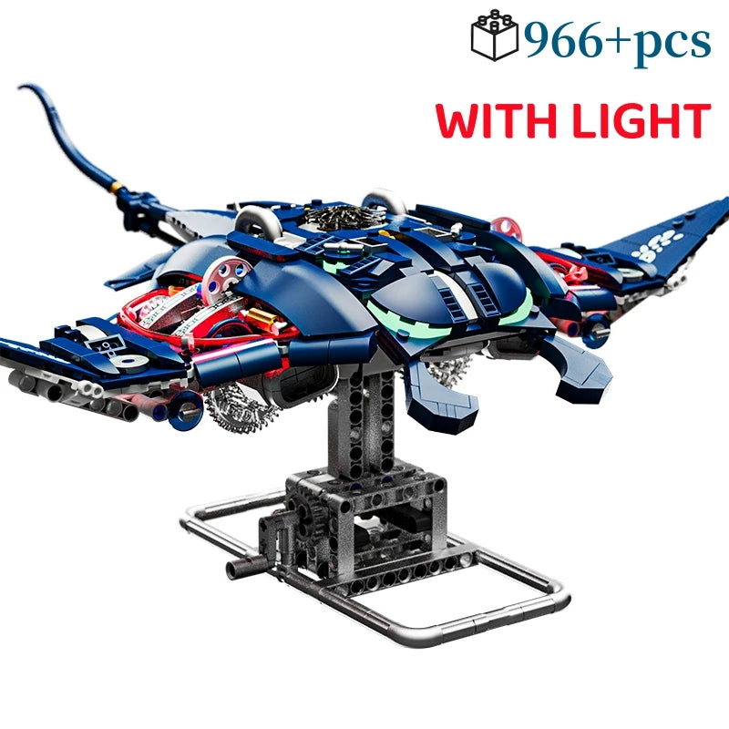 Mechanical Animal Building Set – Shark, Dolphin & Sea Life Building Blocks