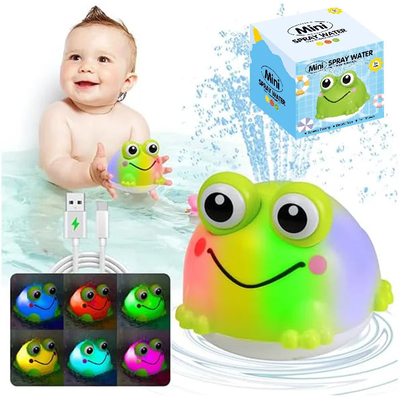 Light Up Whale Bath Toy for Babies & Toddlers – Sprinkler Fountain Bathtub Toy