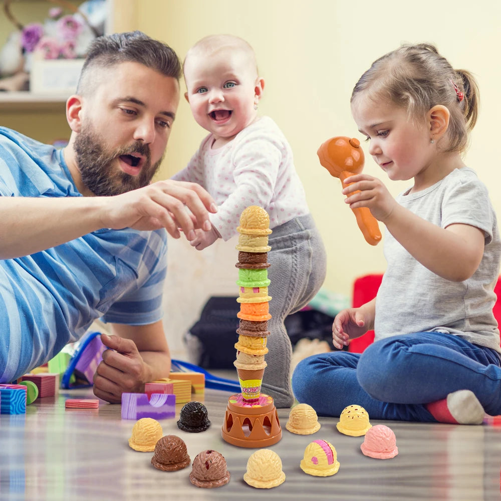 Ice Cream Stack Up Kitchen Toy – Pretend Play Food Set for Toddlers