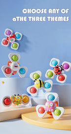 Cartoon Spinning Bath Toy – Insect, Ocean & Sky Themed Water Toys for Kids