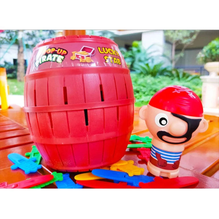 Pirate Barrel Sword Game – Pop Up Tricky Toy for Family Fun & Party Games