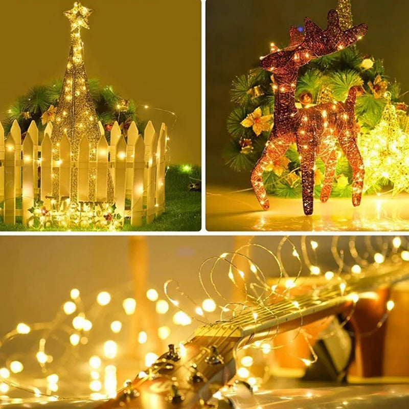 Copper Wire Fairy Light String – Battery Powered LED Lights 1M–10M