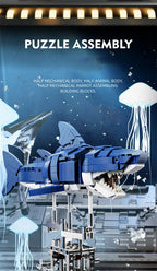 Mechanical Animal Building Set – Shark, Dolphin & Sea Life Building Blocks