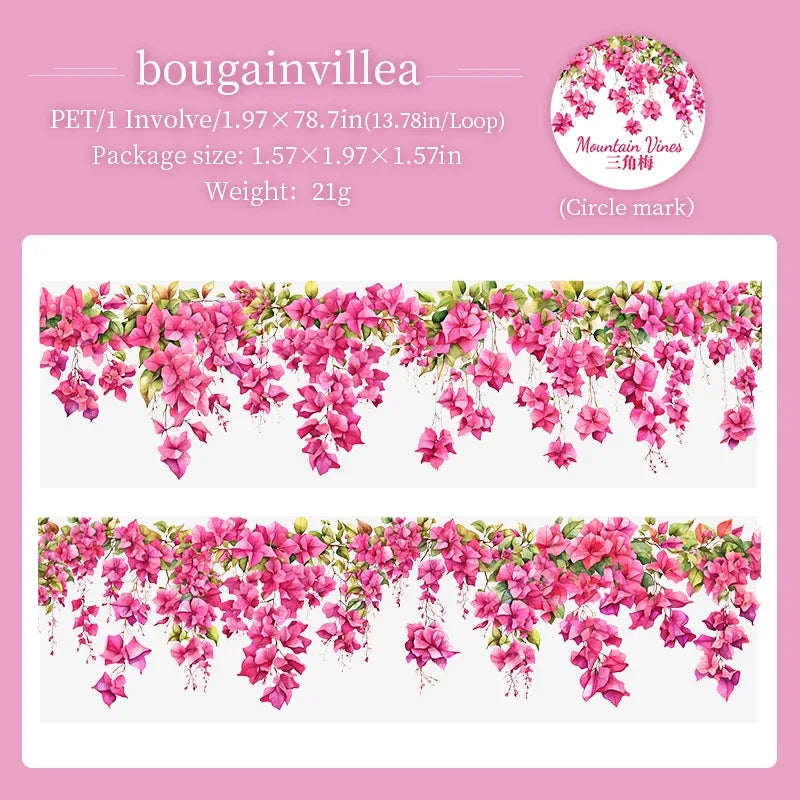 Mountain Vines Vintage PET Tape – 50mm x 2m