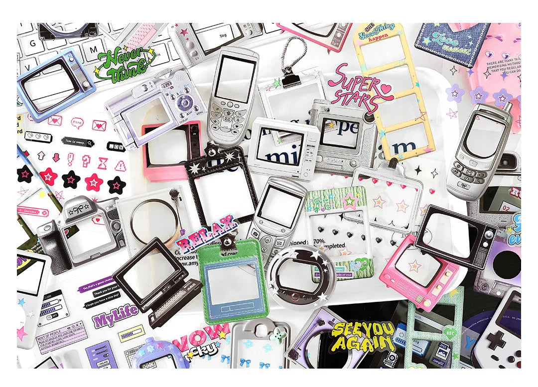 Y2K Retro Paper Stickers Pack – 15pcs