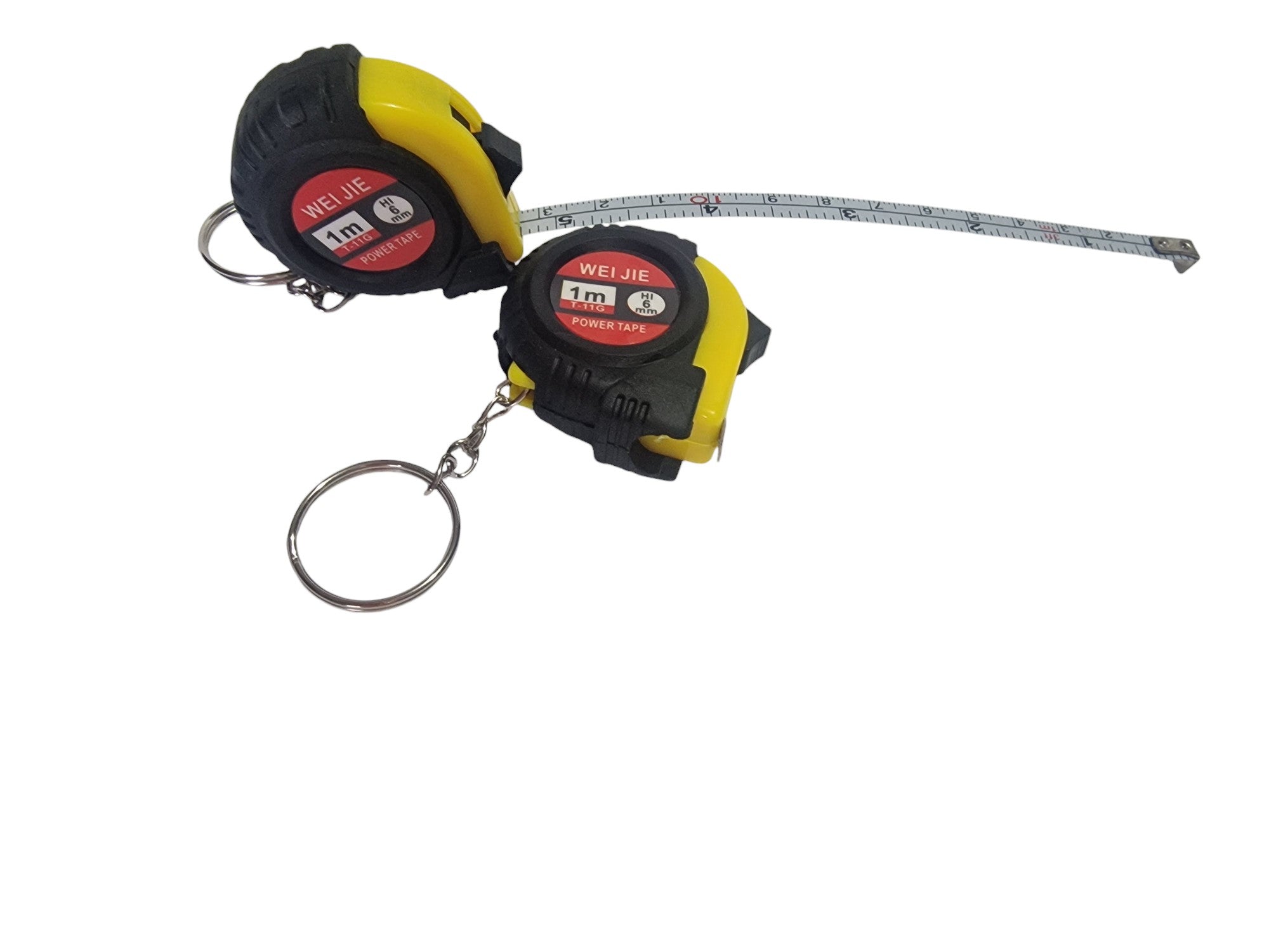 Black & Yellow Keyring Tape Measure