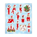 12 Elf Around Stickers  Fun Christmas Sticker Sheets for Kids