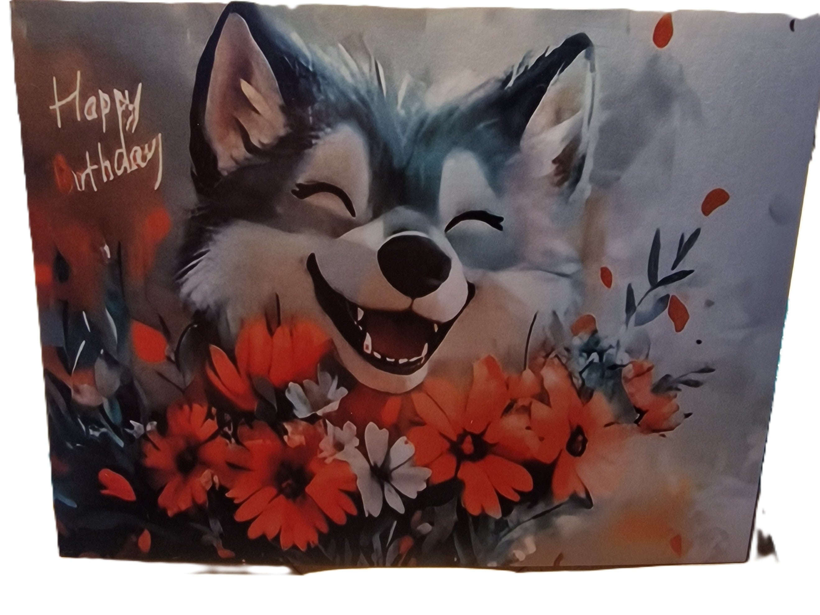 1 Happy Birthday Card Fox Design | Cute Animal Birthday Card | NB Store