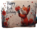 1 Happy Birthday Card Fox Design | Cute Animal Birthday Card | NB Store