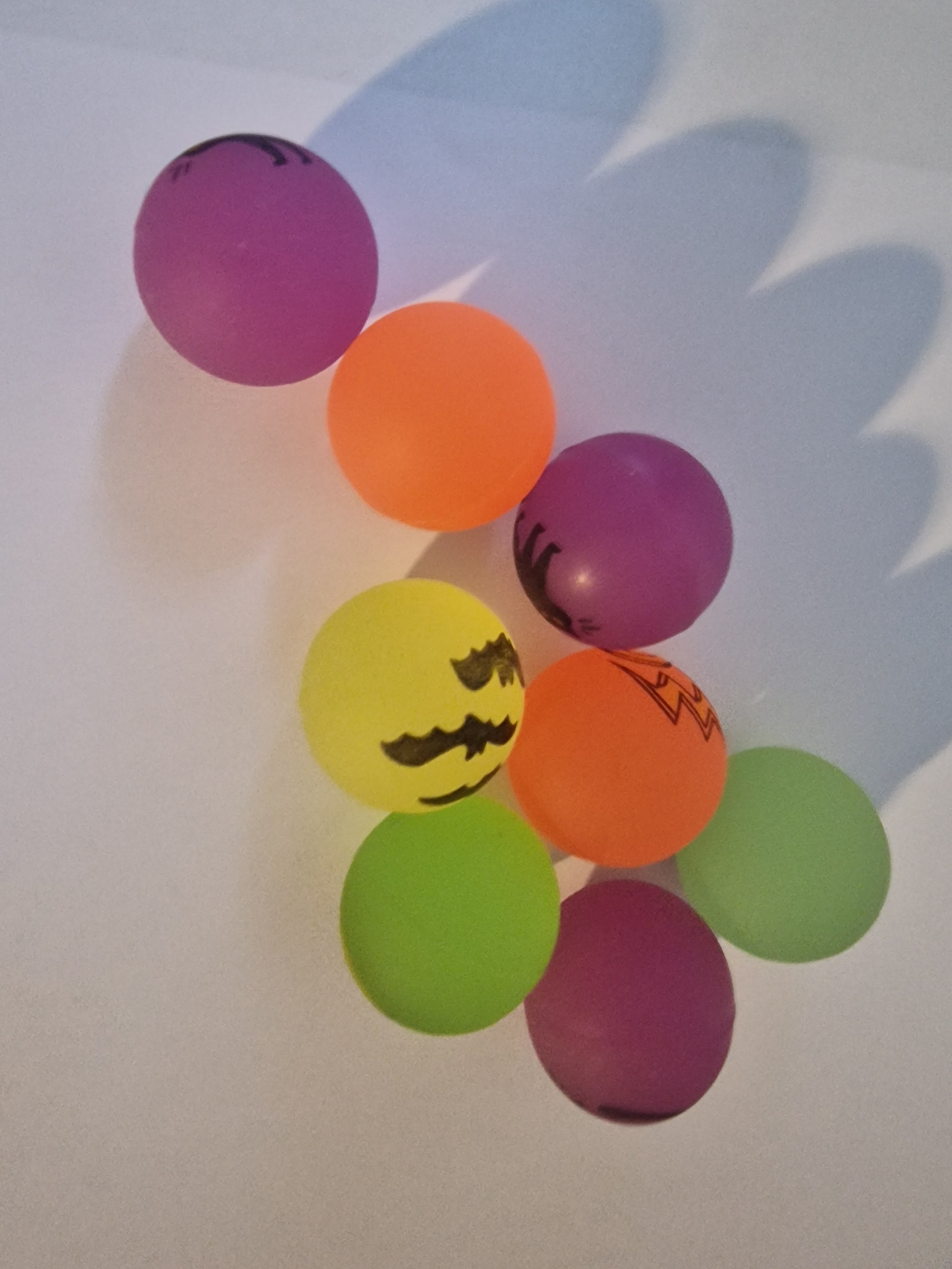 4 Pack Halloween Rubber Balls