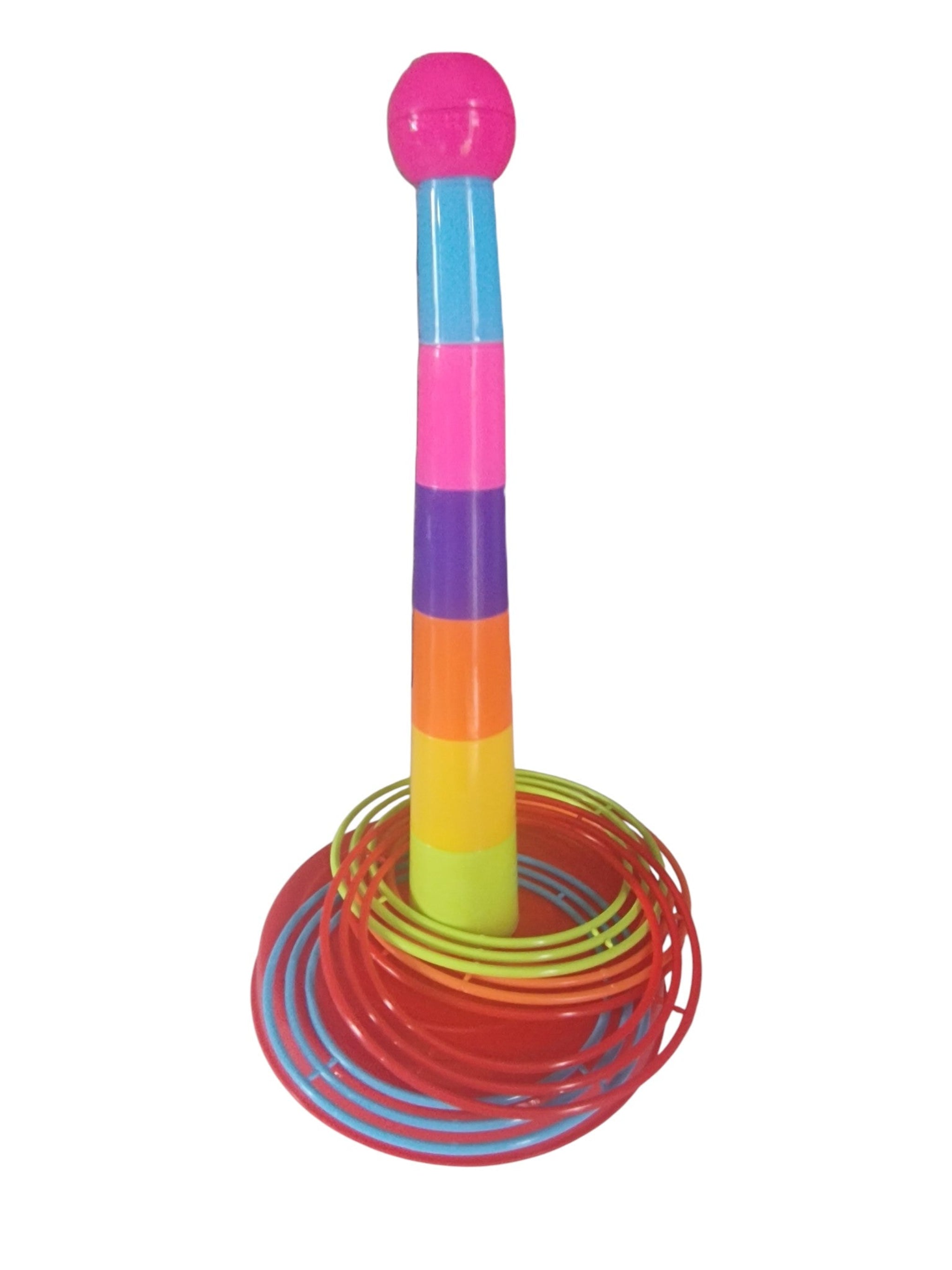 Party Ring Toss Game – 15 Rings Throwing Game for Kids