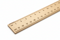 6" Light Brown Wooden Rulers
